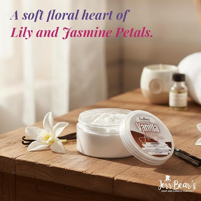 Vanilla All Over Dusting Powder for Women, 4oz Jar | Talc Free Body Formula, Soft Scented Skin Care, Gentle Powder for Daily Freshness, Includes Puff Application