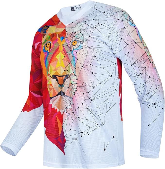 Weimostar Dirt Bike Jersey Youth Long Sleeve Off-Road Motocross Downhill Cycling t Shirt MTB Bicycle Biking Top for Boy Girl