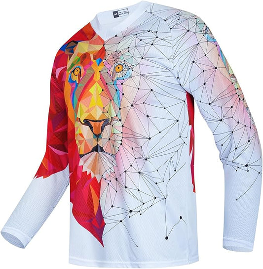 Weimostar Dirt Bike Jersey Youth Long Sleeve Off-Road Motocross Downhill Cycling t Shirt MTB Bicycle Biking Top for Boy Girl