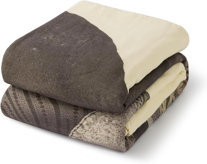 100% Cotton Boho Throw Blanket for Home Decor – Classic Farmhouse Quilt Bedding, Muslin Blankets for Adults, Vintage Woven Decorative Blanket for Couch, Bed Layering Use, Elephant Printed, 104"x90"