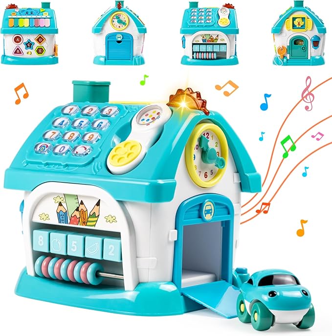 Marstone Baby Toys for 1 Year Old Boy and Girl Gifts: Kids, Toddler Toys Age 1-2, 8-in-1 Educational House for One Year Old Birthday Gift