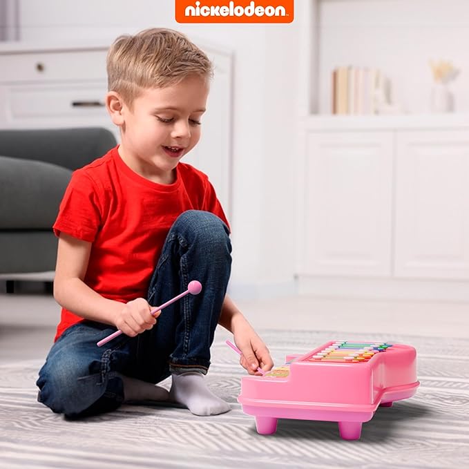 Lollipop Paw Patrol Xylophone and Piano 2 in 1 - Interactive Music Toy for Toddlers - Real Songs, Educational Fun offering Both Xylophone and Piano Modes in one Delightful Toy. (Paw Patrol Purple)