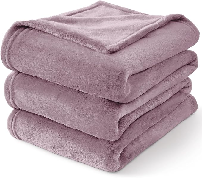 BEDELITE Fleece Blanket Soft Plush Throw for Couch Dusky Violet 50"x60" | Ultra Soft Fleece, Plush Microfiber, Lightweight Warmth, All Season Comfort, Fade Resistant, Machine Washable, Couch Sofa Bed