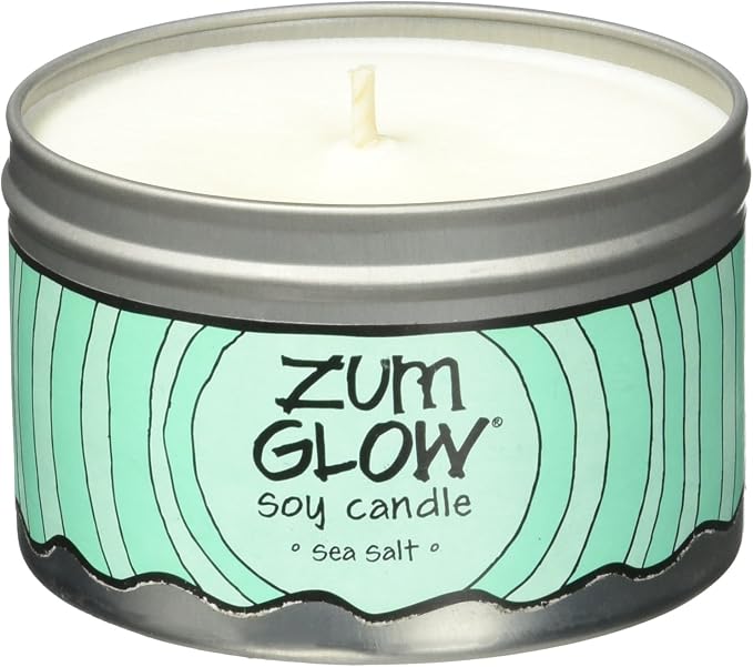 Indigo Wild Zum Glow Soy Candles, Sea Salt