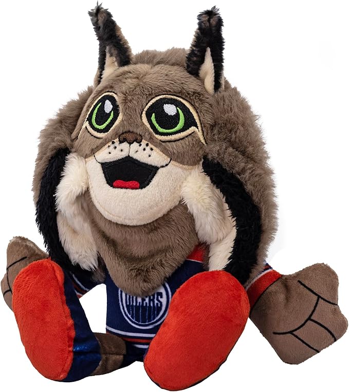 Bleacher Creatures Edmonton Oilers Hunter 8" NHL Kuricha Mascot Sitting Plush - Soft Chibi Inspired Mascot