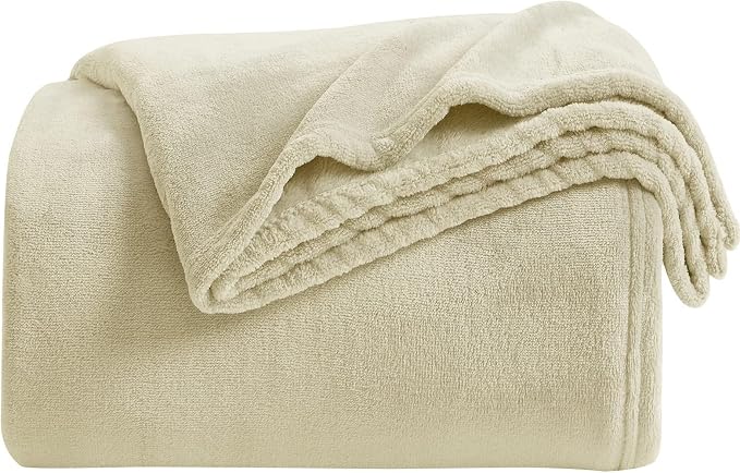KMUSET Fleece Blanket Grey Queen Size Lightweight Cozy Plush Microfiber Solid Blanket Factory Shop