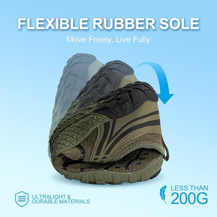 Barefoot Shoes for Women & Men, Grounded Walking Hiking Barefoot Shoes, Wide Toe Box Non-Slip Water Athletic Footwear, Comfortable Vitality Barefoot Footwear, Trail Running Sneakers Unisex