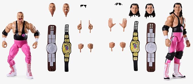 Mattel WWE Coliseum Collection Hart Foundation Action Figure 2-Pack