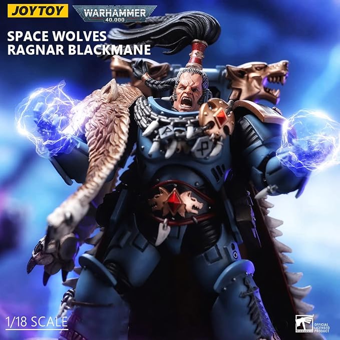 Joytoy Warhammer 40K Mecha 1/18 Action Figures Joytoy Figure Model Space Wolves Ragnar Blackmane