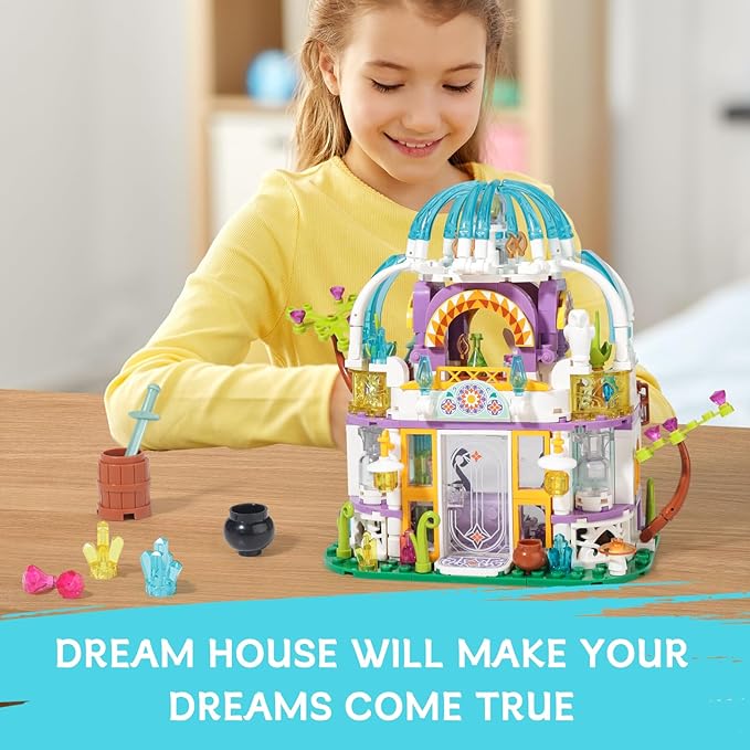 Friends House Building Set with LED Light,Compatible with Lego Friends Construction Educational Building Toys for Girls Boys Ages 6-12 and up 413PCS