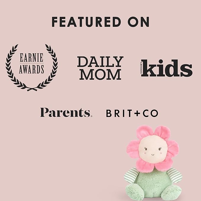 MON AMI Flower Pal Doll Stuffed Toy – 7”, Flower Plush Toy, Use as Toy or Nursery Room Décor, for Kids of All Ages