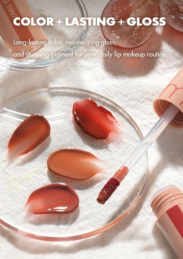 rom&nd Juicy Lasting Tint #17 Plum Coke | K-Beauty Deep Berry Lip Stain | Hydrating, Non-Sticky Glossy Finish | Long-Lasting Plump Effect for Cool Undertones