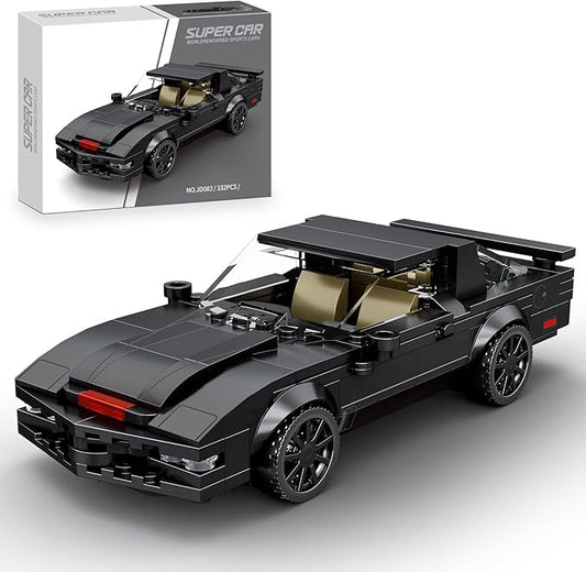 HIGH GODO Car Building Set, Vintage Racing Car Decor Model Kit, Cool Sports Cars Toys Gifts for Adults Teens Age 14+ (332 Pieces)