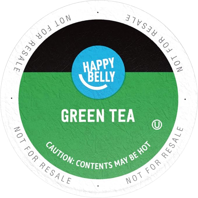 Happy Belly Tea Pods Compatible with 2.0 K-Cup Brewers, Green Tea, 24 Count (Previously Solimo) (Pack of 2)