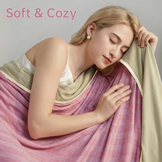 Guohaoi Cooling Blanket for Hot Sleepers and Night Sweats 90"x90" Queen | Arc-Chill Q-Max >0.5 Cool Fiber,100% Oeko-Tex Certified Lightweight Summer Blanket for Travel/Outdoor Ultra Cold Breathable