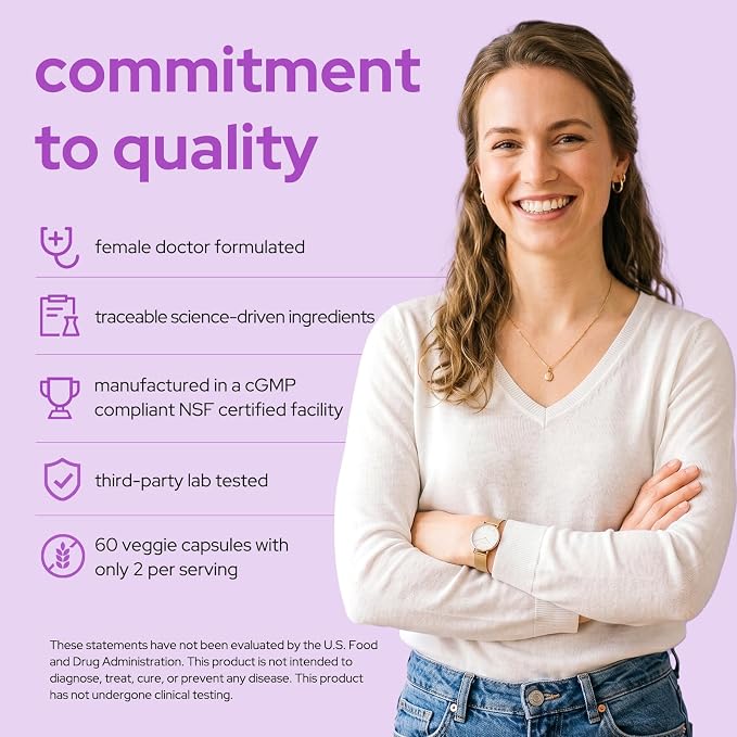 Premom Vitex Chasteberry Supplement for Women, Hormone Balance, Menopause, Menstrual Cycle, Fertility, & PMS Support*, 1,000mg Per Serving from Natural Extract, Vegan, 60 Veggie Capsules