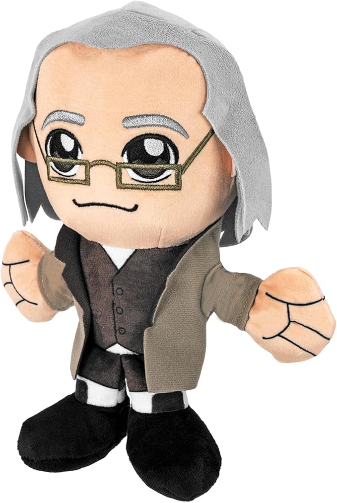 Bleacher Creatures Benjamin Franklin 8" Kuricha Plush - Soft Chibi Inspired Toy