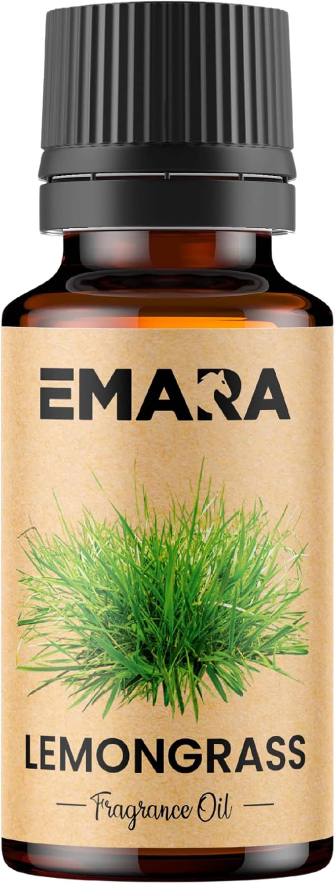 EMARA All Natural Herbal Lemongrass Essential Oil for Diffusers, Skin Care, Aromatherapy Fragrance Oil, Organic Therapeutic Grade 15 mL (1/2 fl oz)
