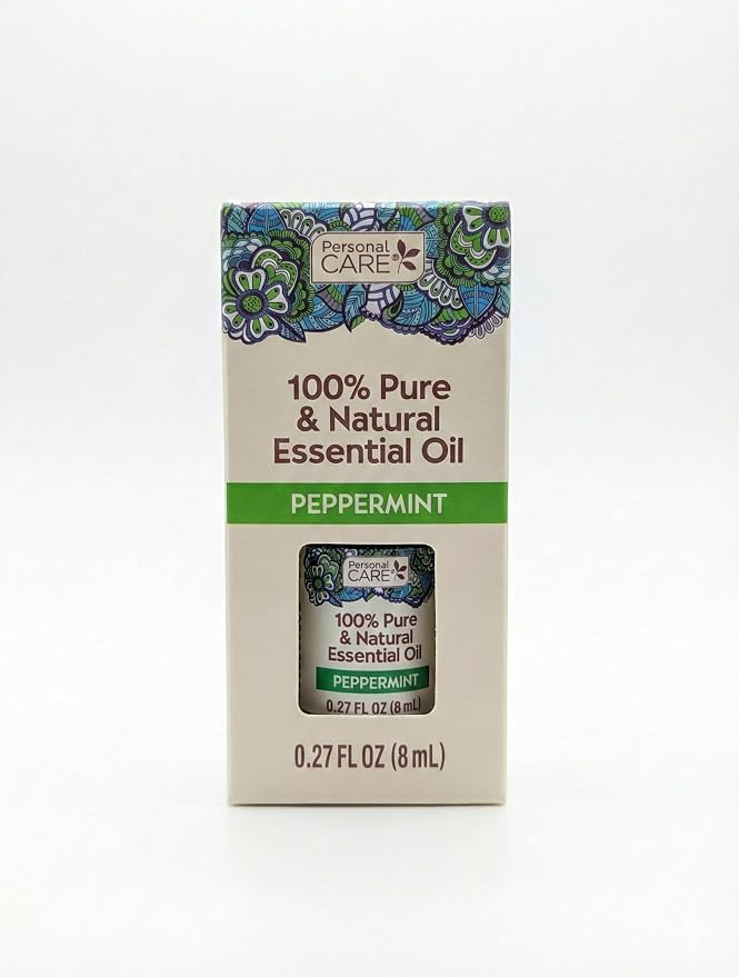 100% Pure & Natural Essential Oil, Aromatherapy and Skin Care, 0.27 fl oz (Peppermint)