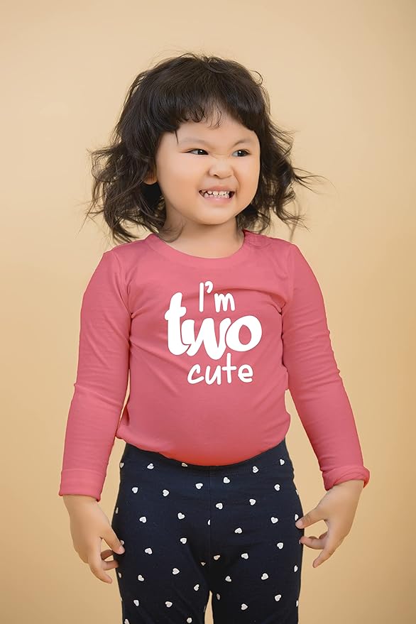 2nd Birthday Outfits for Toddler Girls im Two Cute Shirt Girl 2 Years Old Second Birthday