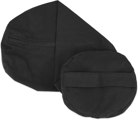 YogaAccessories Cover for Round Cotton Yoga Bolster