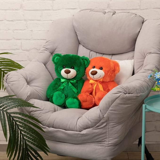 Super Color Teddy Bear Stuffed Animals Plush Toy for Children Girlfriend Family Congratulations Baby Shower Birthday Green 14 inch