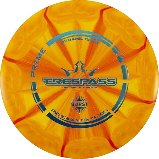 Dynamic Discs Prime Burst Trespass Disc Golf Distance Driver | Overstable Disc Golf Driver | 175g