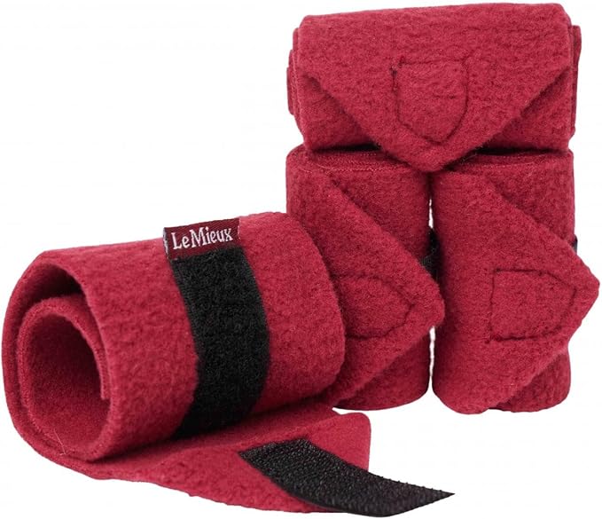 LeMieux Toy Pony Bandages for Toy Pony - Fleece - Simple Fastening - Suitable for Ages 3 Years + - Ginger