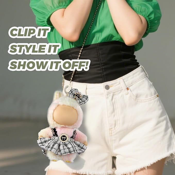 Clothes for LABUBU 17cm Doll (NO Doll),Outfit for LABUBU,Clothes Set for LABUBU Dress Up,Accessories for LABUBU