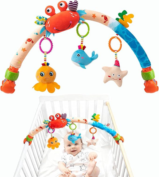 Pau1Hami1ton Baby Stroller Arch Toys, Car Seat Toys,Baby Gifts.S-19(Fish)