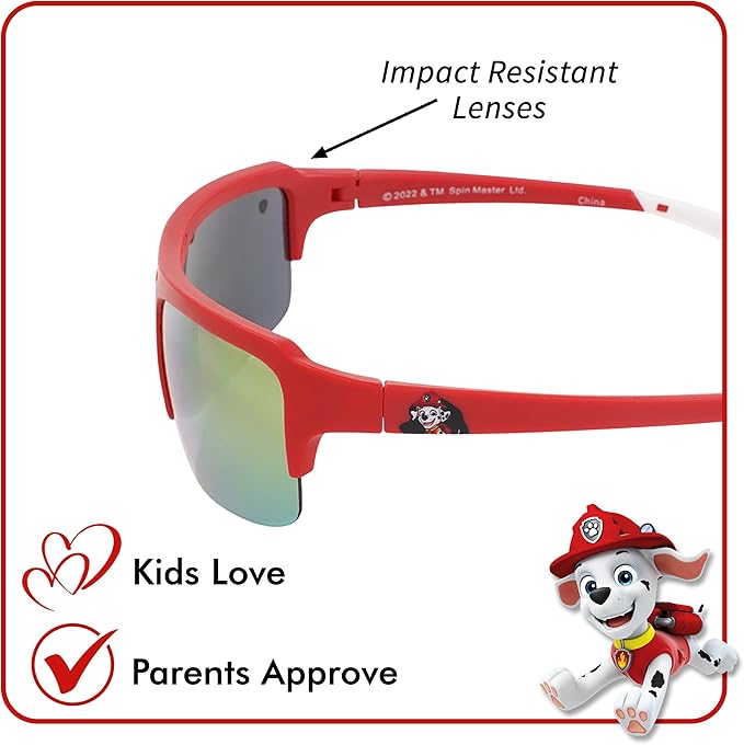 ARKAID PAW Patrol Boys Sunglasses | Chase, Marshall and Rubble | Safe UV400 | One Size Fits Most Kids