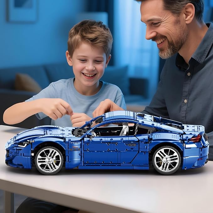 Sports Car Building Blocks Set for Adults, 1:8 Vehicle Racing Car Toy Model Building Kit for Kids, 11010, Creative Gifts for Boys Girls Adults 14+ (5480PCS)
