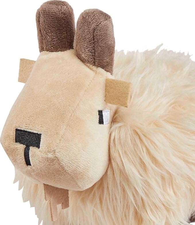 Mattel Minecraft Basic Plush Toy, Goat Soft Doll, 8-inch Collectible Inspired by a Fan-Favorite Character from the Video Game