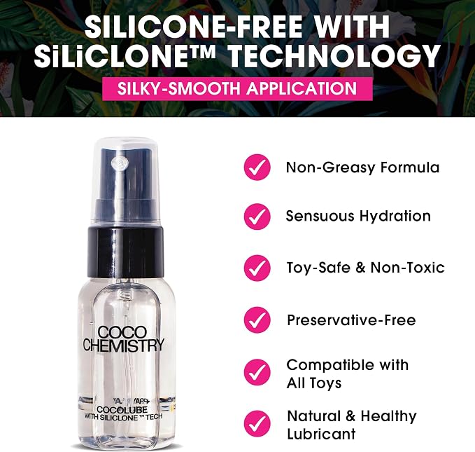 Cocolube Spray - 1oz Coconut Oil Hydrating Body and Massage Oil with SiliCLONE Technology, Lightweight, Non-Greasy Moisturizer for Skin and Hair, Silicone-Free, Travel Size, Ultimate and Comfort