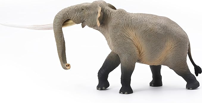 Gemini&Genius African Elephant Action Figure Toy, Stegodon Figurine Wild Animal Model, Beautiful and Accurate Sculptures of Elephant Animal, Gift, Collection, Display & Play for Kids Collectors