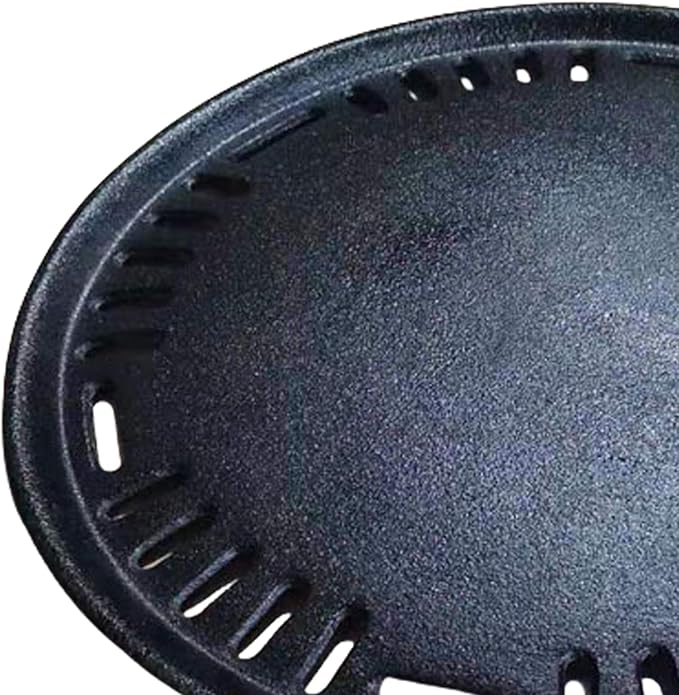 Perforated Korean Cast Iron Grill Plate BBQ Griddle Pan With Oil Drainage & Even Heat For Indoor Outdoor Cooking BBQ Cooking Grate