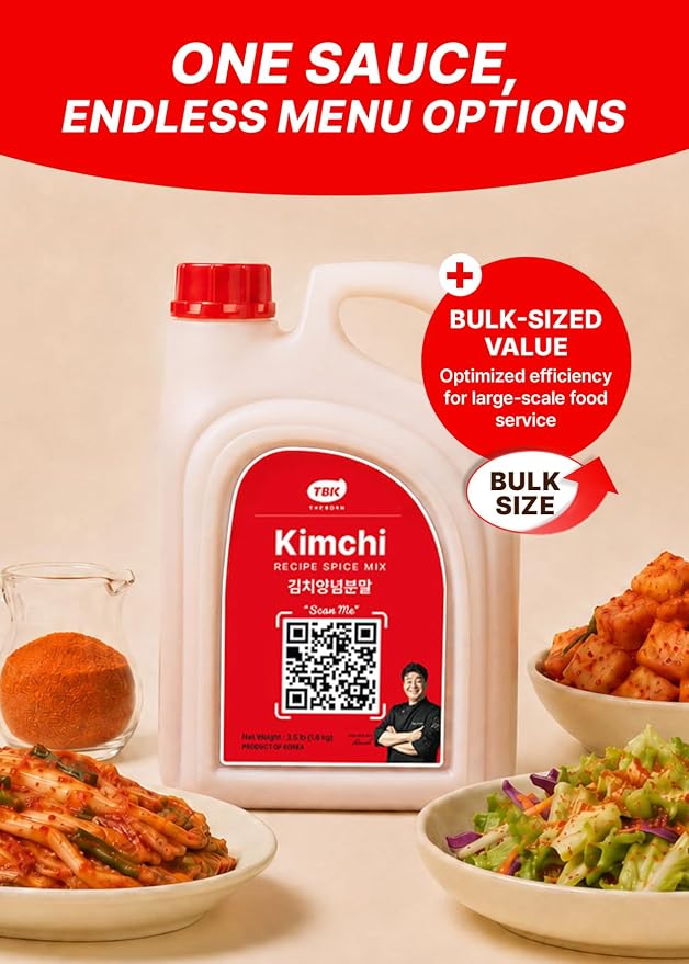 TBK THEBORN Kimchi Seasoning, Korean Kimchi Recipe Spice Mix 1.6kg | Convenient seasoning blend with savory Korean flavor for homemade kimchi, kimchi stew, fried rice and noodles