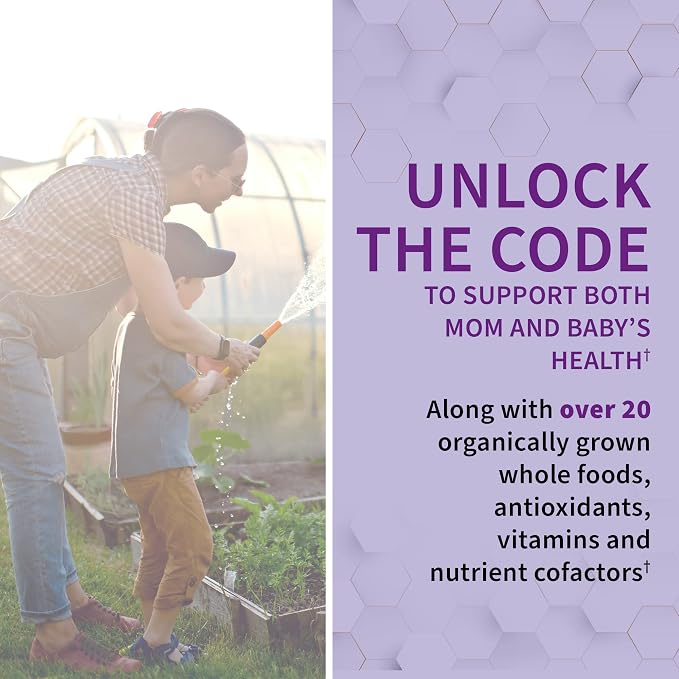 Garden of Life Vitamin Code Raw Prenatal Multivitamin for Women with Iron, Folate, Probiotics and Whole Food Nutrients - Immune and Cellular Energy Support, Non-GMO, Gluten-Free, Kosher, 30 Day Supply