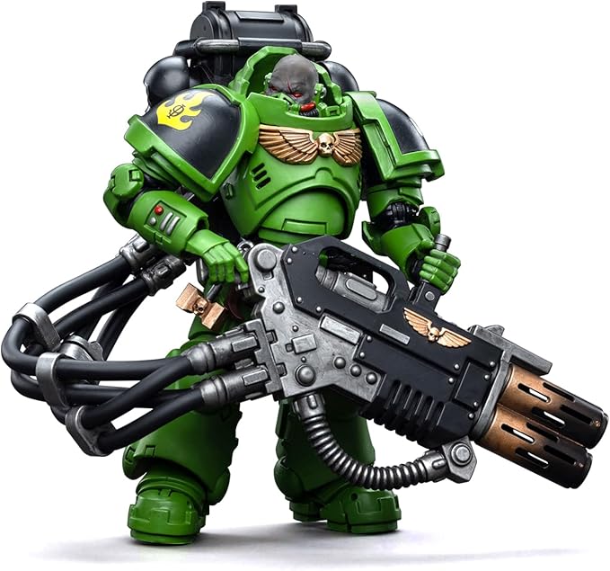 JOYTOY Warhammer 40K 1/18 Action Figures - Salamanders Eradicators Brother Xavak Perfect for Collectors & Decor - Ideal Gift for Birthdays/Christmas - Character Figure - JT5277