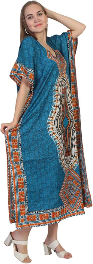 SheKaf Womens Turkish Kaftan Kimono Maxi Dress Caftan Beach Swimsuit Cover up Loungewear