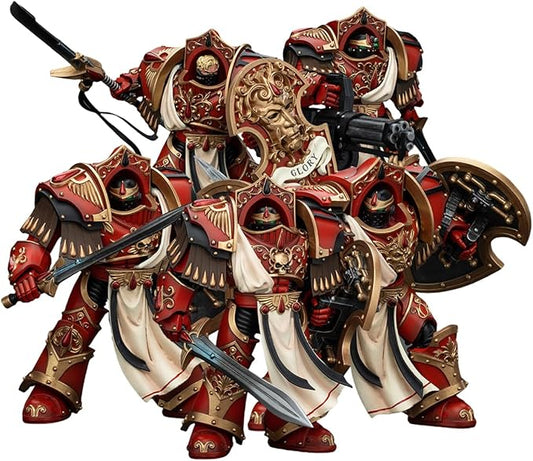 JOYTOY Warhammer The Horus Heresy 30k 1/18 Action Figure Blood Angels Crimson Paladins Squad 5PCS Collection Model Birthday Gift