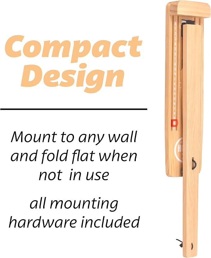 GoSports Hook 21 Wall Mounted Ring Swing Game with Foldable Arm - Play Indoors or Outdoors