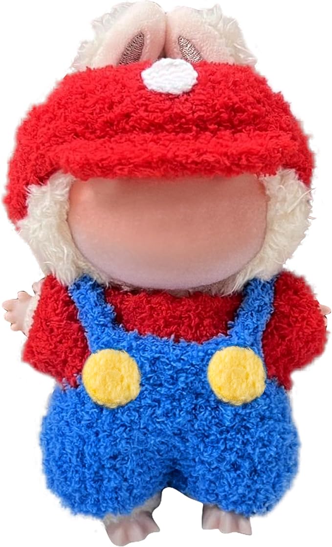 Clothes Fit for 17CM Doll, Fashion Doll Clothes Outfit Set Cute Theme Designer Toys Dress Accessories for Collector Fans Display Case (Red Blue Set)