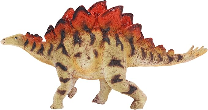 Gemini&Genius Stegosaurus Dinosaur Toy for Kids, Dinosaur Action Figure, Party Supplies, Dino Collection Toy, Play Display, Gift, Room Decoration for Kids and Dino Lovers
