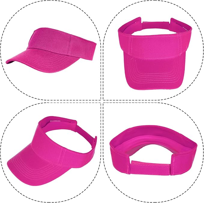 Topbuti Sports Sun Visor Hats for Women Men Adjustable Cotton Beach Baseball Tennis Golf Hat Caps UV Protection Visors