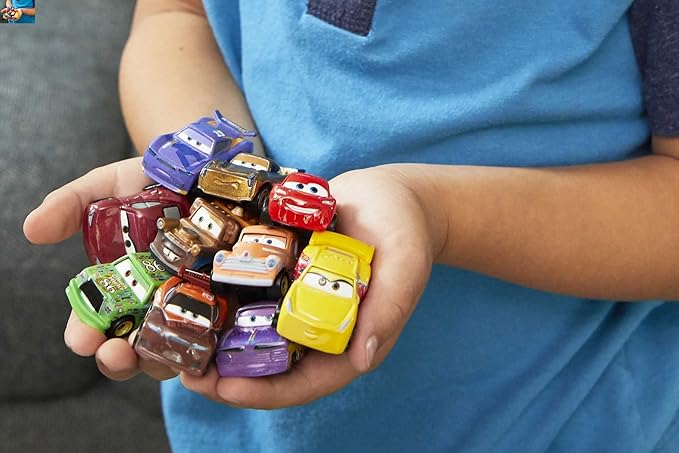 Mattel Disney and Pixar Cars Mini Racers Set of 10 Mini Die-cast Toy Cars, Derby Racers Series, Collectible Vehicles