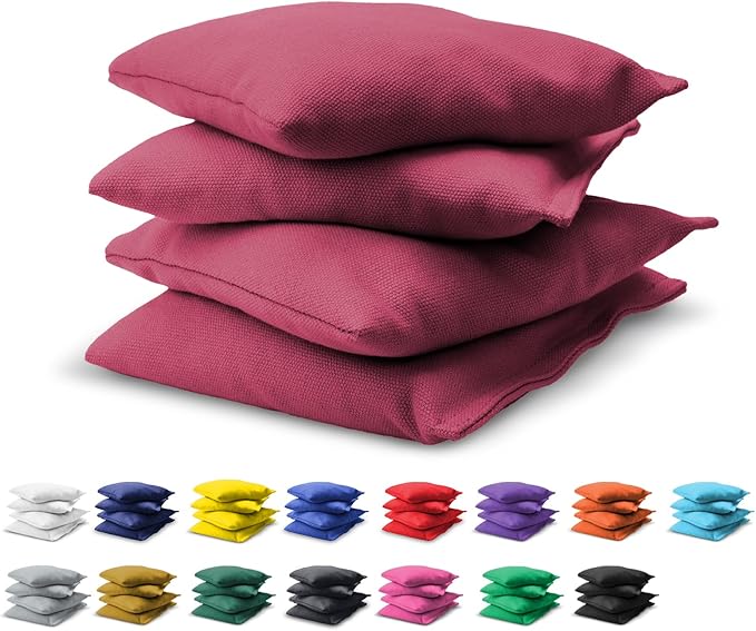 GoSports Cornhole Bean Bags Set of 4-16 Colors Available - Regulation All Weather, Mix and Match