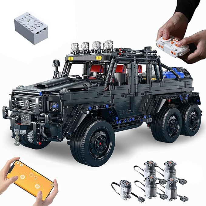 Chodia Technical Cars Building Set for Adults,1:8 Remote Control Wrangler RC Pickup Truck Vehicle Toys with Off Road/Urban Modes Moc Model Birthday for Boys,Men,Teens 14+(3224 PCS)
