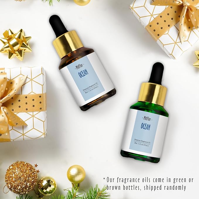 Ocean Fragrance Oil, MitFlor Single Scented Oil, Large Size Premium Grade Fragrance Oil for Diffuser, Soap & Candle Making Scent, Fresh Aromatherapy Oil for Home Fragrance, 30ml