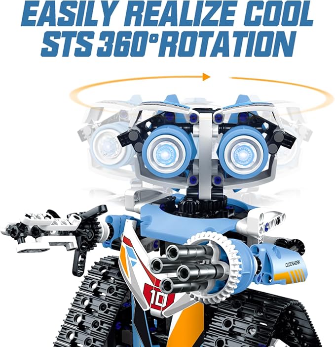 Robot Toys for Kids Ages 8-14, Remote & App-Controlled 3 in 1 STEM Robotics Set for Kids, Creative Birthday for Boys Girls Aged 8 9 10 11 12+ (695 Pieces)